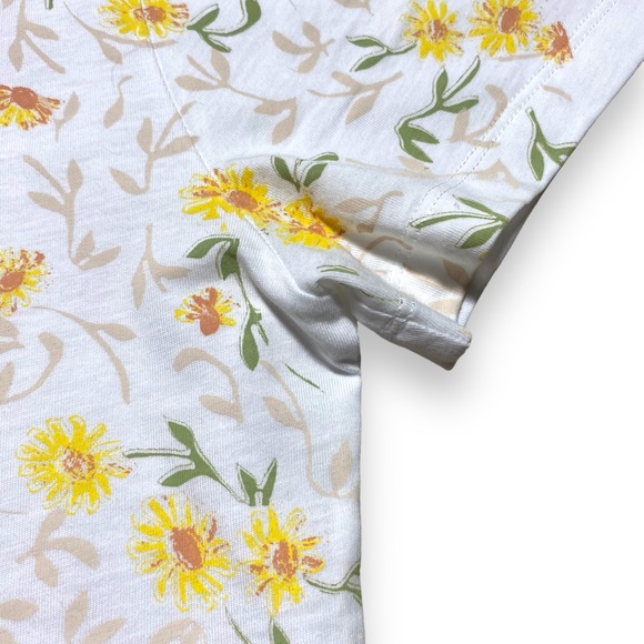 Loewe White embroidered floral Logo T-shirt - Picture 4 of 9